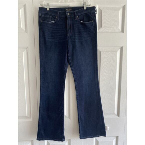 Banana Republic Women's Dark Wash Slim Cut Boot cut Jeans Size 30 10R - Picture 1 of 6